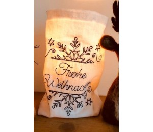 Stickdatei - Schneeflocke geteilt Doodle